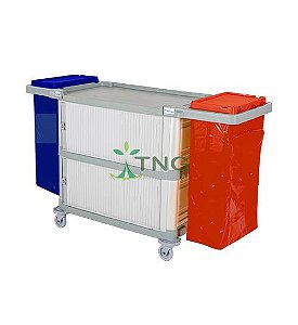 Carro Triplex Com Fechamento Lateral e Portas Com 2 Bolsas