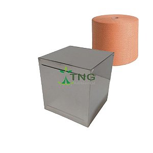 Suporte Em Aço Inox Para Rolo de Pano de Multiuso 300 Metros