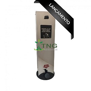 Dispenser Em Aço Inox Para Álcool Em Gel 5 Litros