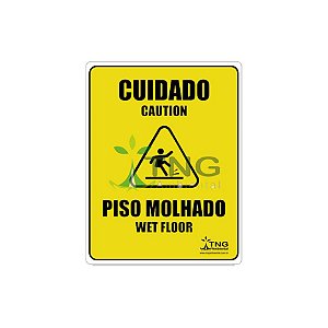 Adesivo Placa Piso Molhado