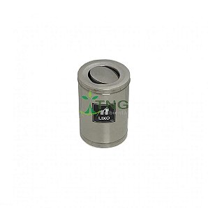 Lixeira 7 Litros Em Aço Inox Com Tampa Flip-Top