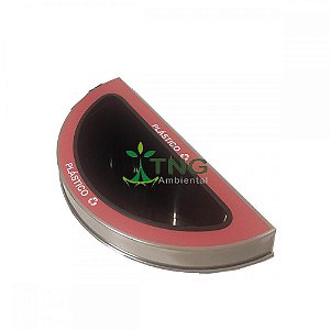 Tampa Meia-Lua Em Aço Inox