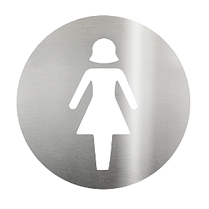 Placa Em Aço Inox Escovado - Feminino