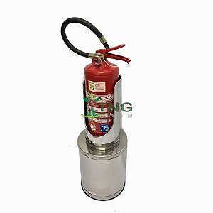 Suporte Em Aço Inox Para Extintores de Pó