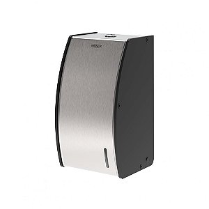 Dispenser Em Aço Inox Escovado Para Papel Higiênico Interfolhado