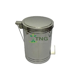 Lixeira 60 Litros Em Aço Inox Com Pedal e Balde Interno