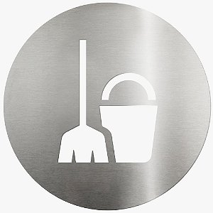 Placa Em Aço Inox Escovado - Depósito