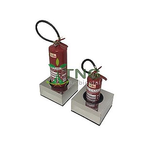 Suporte Em Aço Inox Modelo Caixa Para Extintores