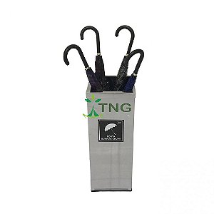 Porta Guarda-Chuva Em Aço Inox Com Aro