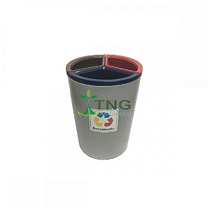 Lixeira 100 Litros Com Três Divisórias