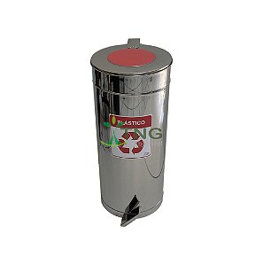 Lixeira 50 litros em aço inox com pedal