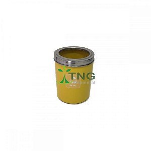 Lixeira 15 litros em plástico com aro em aço inox