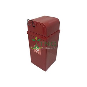 Lixeira 120 litros em fiberglass modelo fast food