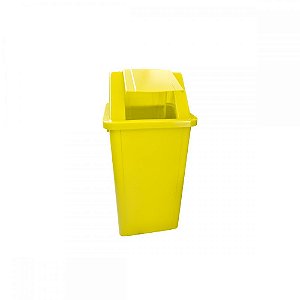 Lixeira 100 litros em plástico com tampa vai-vem