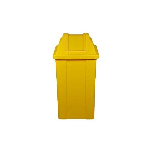 Lixeira 100 litros em plástico com tampa vai-vem