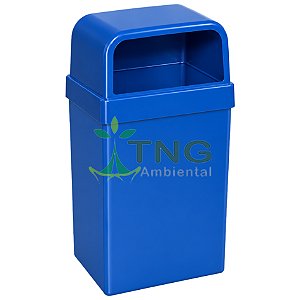 Lixeira 230 litros em fiberglass com abertura frontal