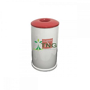 Lixeira 120 litros em fiberglass com aro