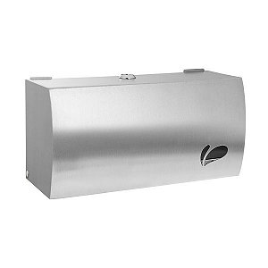 Mini toalheiro em aço inox escovado