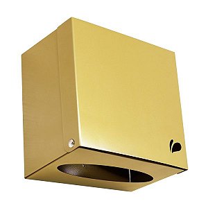 Toalheiro Quadrado Em Aço Dourado