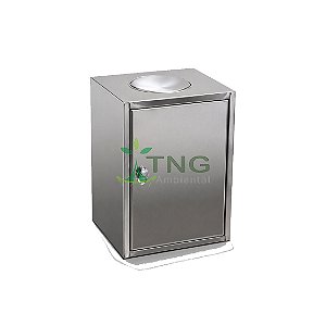 Lixeira 20 litros em aço inox fast food para descarte de líquidos
