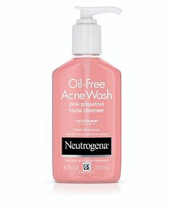 Neutrogena Pink Grapefruit Acne Face Wash & Cleanser with Vitamin C & Salicylic Acid (Sabonete Liquido)