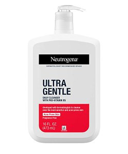 Neutrogena Ultra Gentle Daily Cleanser with Pro-Vitamin B5 for Acne Prone Skin, Fragrance-Free | Sabonete de Limpeza Delicada