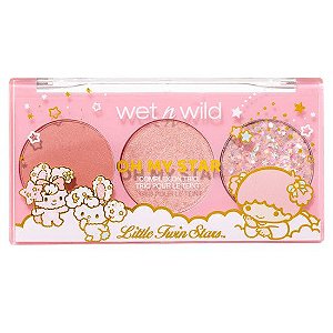 Wet N Wild Oh My Star Complexion Trio Shining Star | Trio Iluminador Blush e Glitter