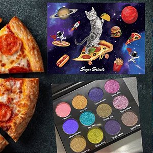 Sugar Drizzle Pizza Kitty Duo Chrome Eyeshadow Palette | Paleta de Sombra