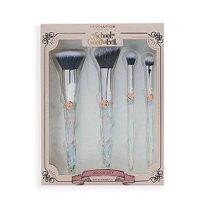 Kit de pincel Revolution Beauty The School for Good & Evil X Revolution Duality Brush Set