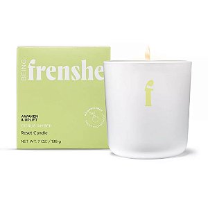 Vela Being Frenshe Reset Candle with Essential Oils to Awaken & Uplift - Citrus Amber - 7oz
