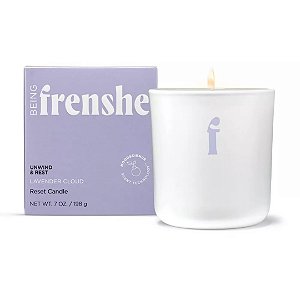 Vela Being Frenshe Reset Candle with Essential Oils to Calm & Relax - Lavender Cloud - 7oz