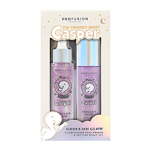 Kit Primer e Spray Fixador Profusion Cosmetics CASPER THE FRIENDLY GHOST | Gasparzinho