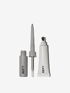 Kit Batom REFY Lip Collection: Lip Liner, Setter, and Lip Gloss - Cor Fawn