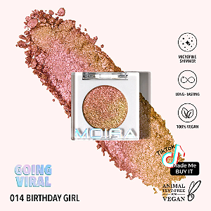 Sombra Moira Cosmetics CHROMA LIGHT SHADOW 014, BIRTHDAY GIRL