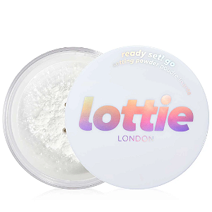 Mini Pó para Área dos Olhos Lottie London Ready Set! Go Setting Powder 100% Vegan Undereye Powder - True Translucent | 5G