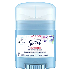 Mini Desodorante Sólido Secret Invisible Solid Antiperspirant and Deodorant Stick Powder Fresh | 14G