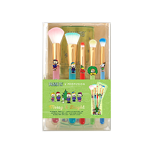 Kit de Pincéis Profusion Cometics X Peanuts Holiday Merry & Bright Brush Set with Case