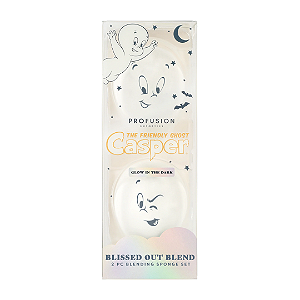 Kit de Esponjas Profusion Cosmetics Casper The Friendly Ghost Blissed out Blend Glow In The Dark 2 PC Blending Sponge Set