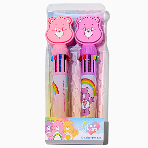 Kit de Canetas Claire´s Care Bears Multicolored Pen Set | 2 Pack