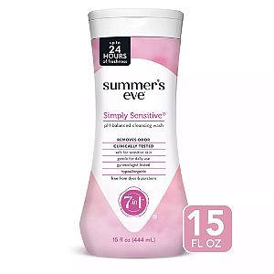 Sabonete íntimo Summer's Eve Simply Sensitive Feminine Cleansing Wash 444ml