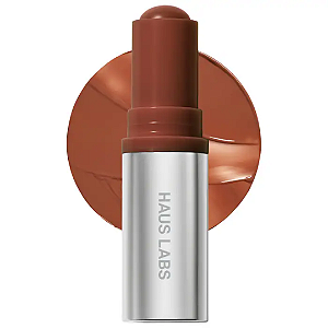 Blush em Bastão Haus Labs Color Fuse Longwear Hydrating Glassy Lip + Cheek Blush Balm Stick | Cor: Glassy Cinnamon