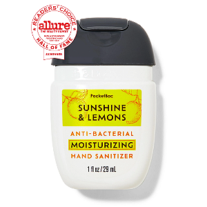 Higienizador de Mãos Hidratante Bath And Body Works Sunshine & Lemons PocketBac Hand Sanitizer | Sunshine & Lemons