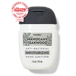 Higienizador de Mãos Hidratante Bath and Body Works Mahogany Teakwood Moisturizing PocketBac Hand Sanitizer | Mahogany Teakwood