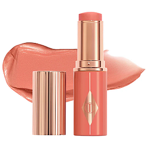 Blush em Stick Charlotte Tilbury Unreal Lip + Cheek Glow Blush Stick with Hyaluronic Acid | Cor: Peach Glow