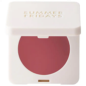 Blush Summer Fridays Blush Butter Balm Hydrating Cream Blush with Peptides | Cor: Dusty Rose