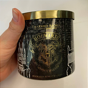 Kit Vela e Aneis  Charmed Aroma Harry Potter Hogwarts Candle - Hogwarts House Ring Ravenclaw (Embalagem arranhada e com marcas)