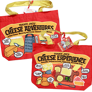Sacola Reutilizável Trader Joe´s Reusable Bag, Cheese Adventures