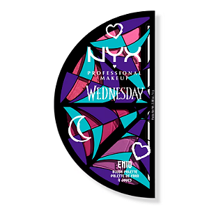 Paleta de Blush Nyx x Wednesday Stained Glass Blush Palette | EDIÇÃO LIMITADA