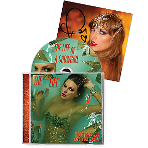 PRÉ VENDA - CD Taylor Swift The Life of a Showgirl CD + Hand Signed Photo 1