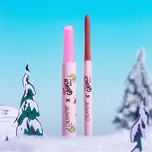 Kit Labial Colourpop Grinch So Juicy Gloss and Liner Set | Cor: Pinky Who